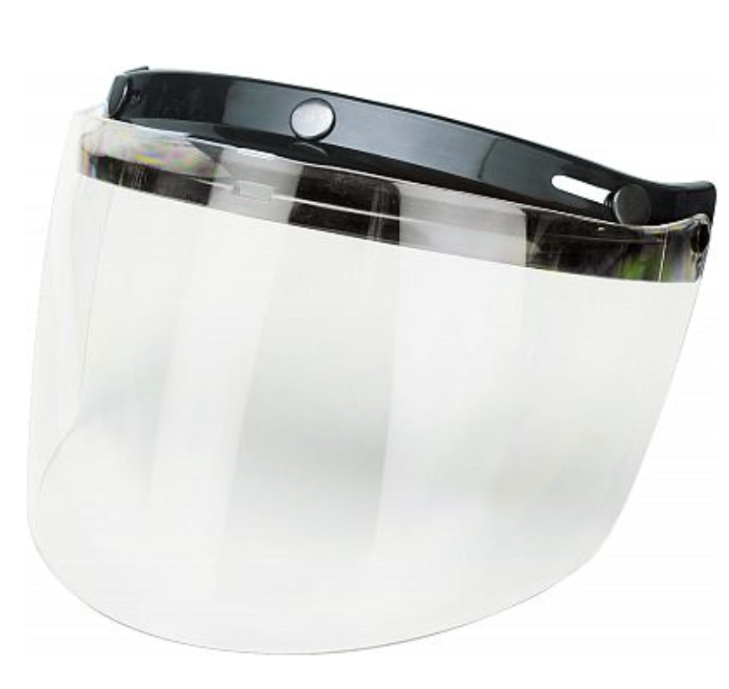 Jethelm Visier universal zum klappen mit Schirm
