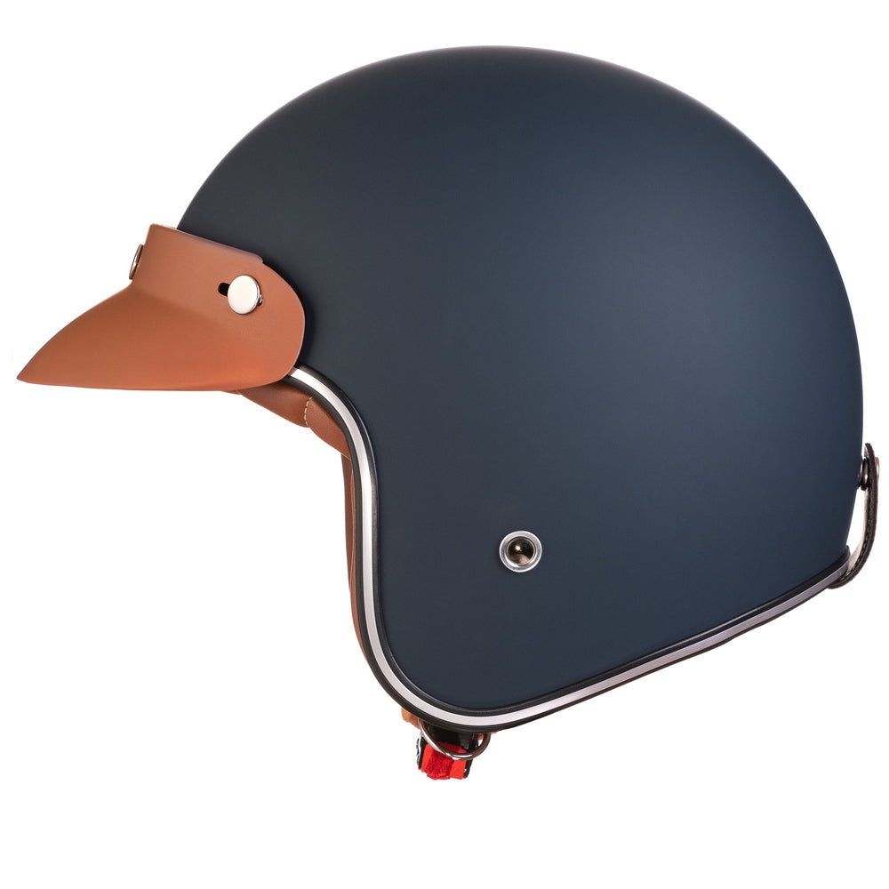 “Irmi in the navy” Jethelm in matt- dunkelblau/ navyblau