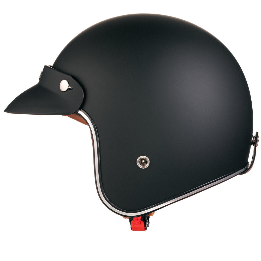 “Irmi sieht schwarz” Jethelm in mattschwarz