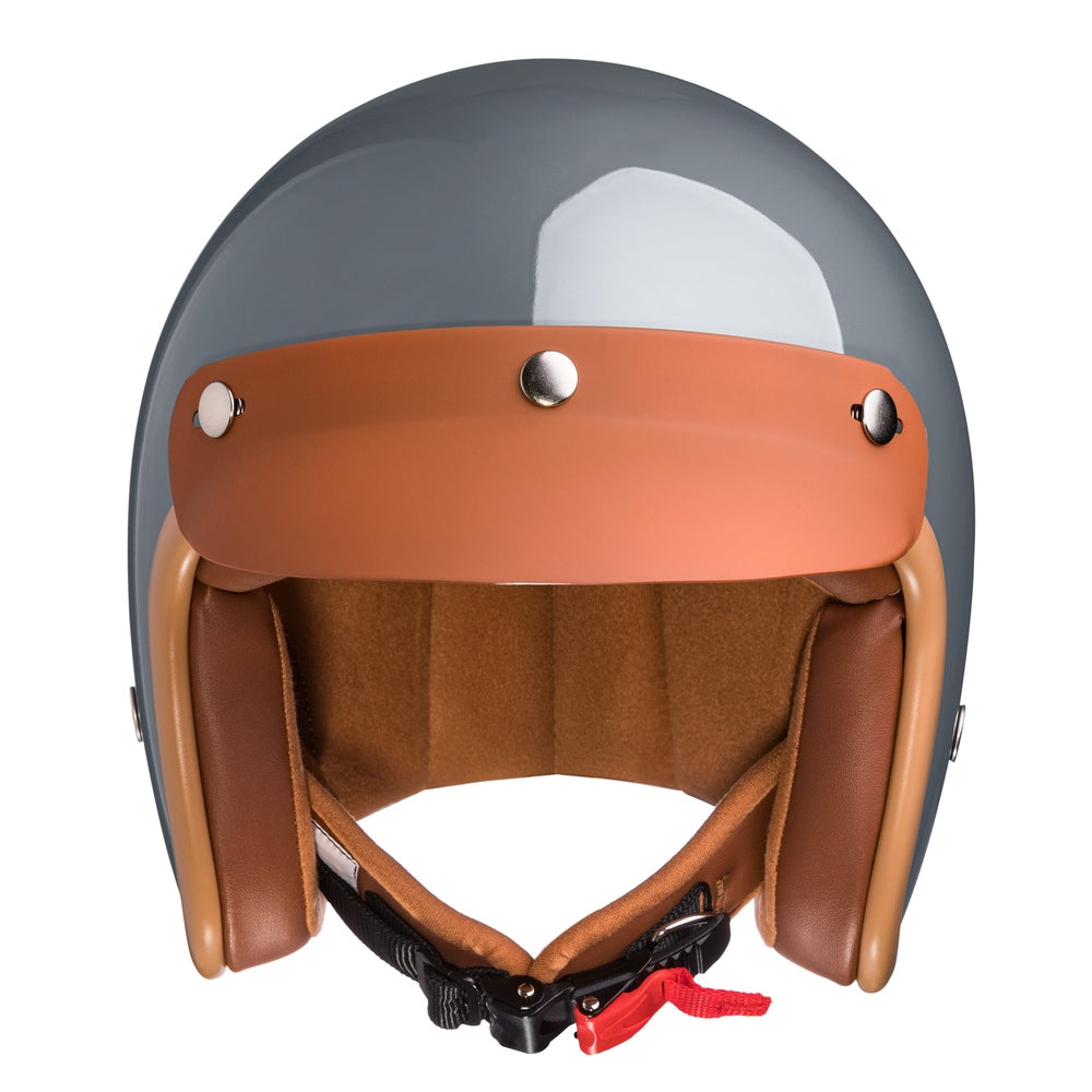 “Irmi´s shades of grey” Jethelm in glänzend dunkelgrau