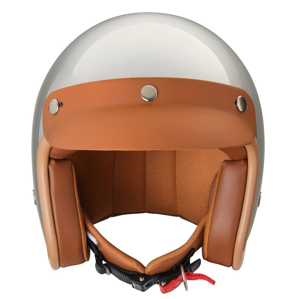 “Irmi´s Alu-Hut” Jethelm in metallic silber