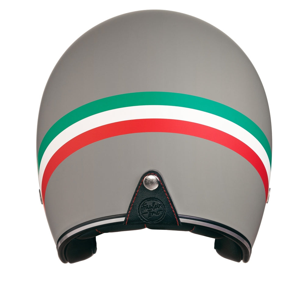 “Irmi Pinot Grigio” Jethelm in matt-grau mit Italienflagge