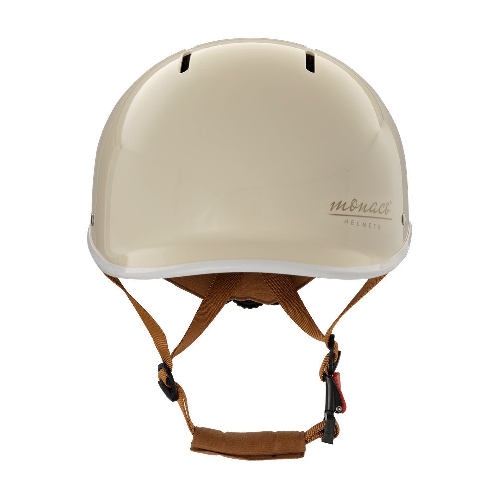 Monaco Fahrradhelm creme glänzend Gr. M